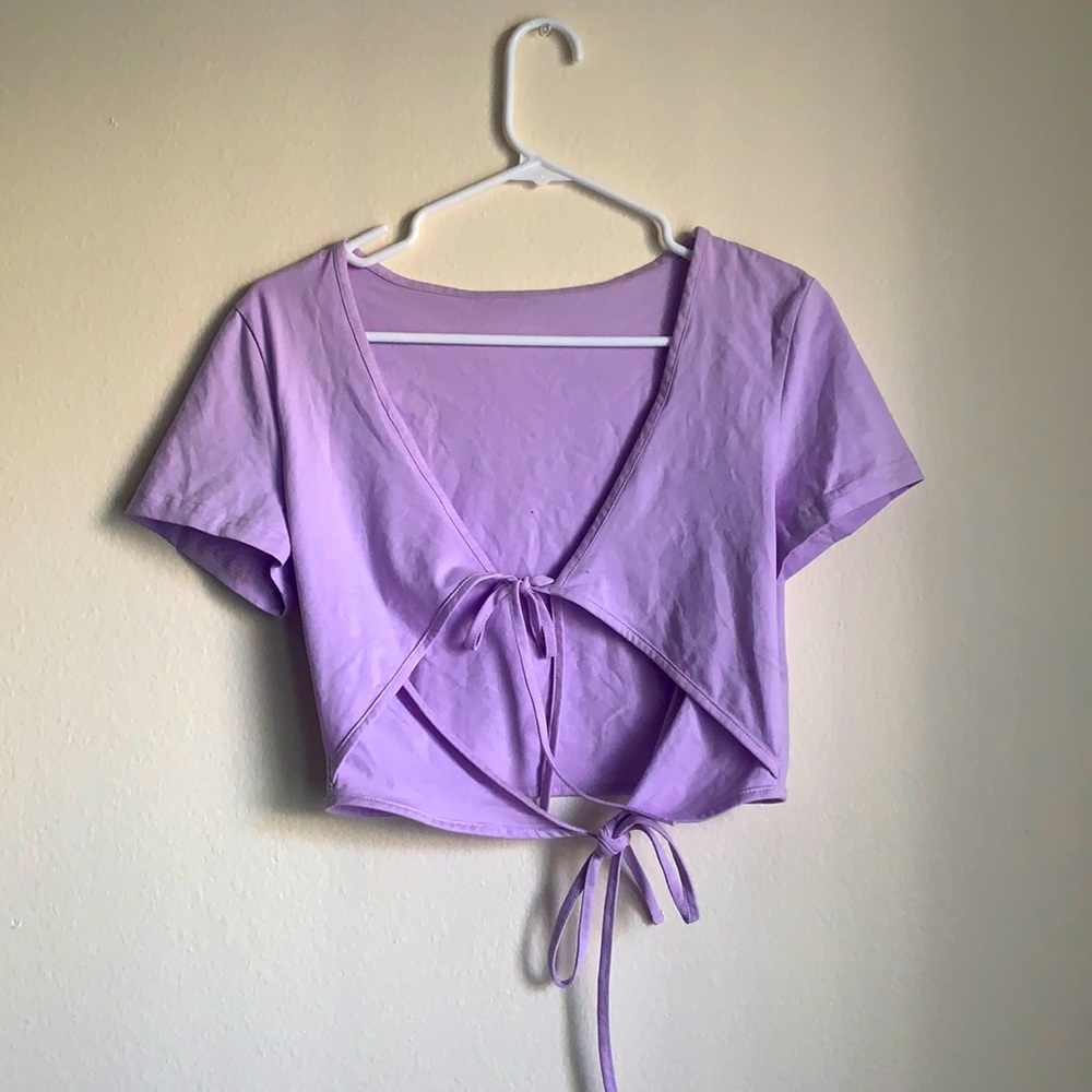 Wrap crop top